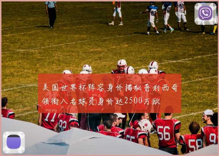 美国世界杯阵容身价揭秘普利西奇领衔八名球员身价达2500万欧